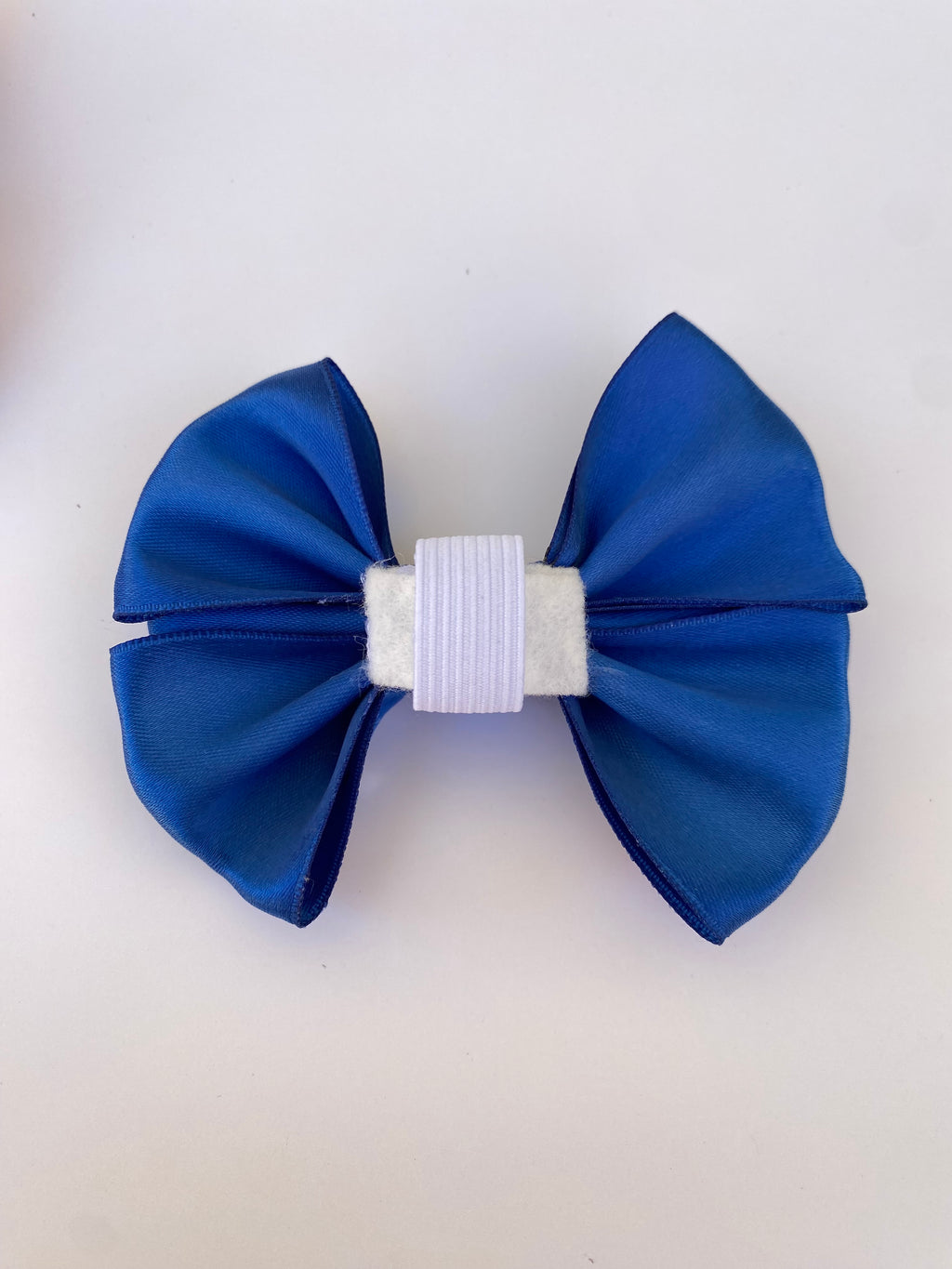 Midnight Navy Rhinestone Bow Collar Attachment