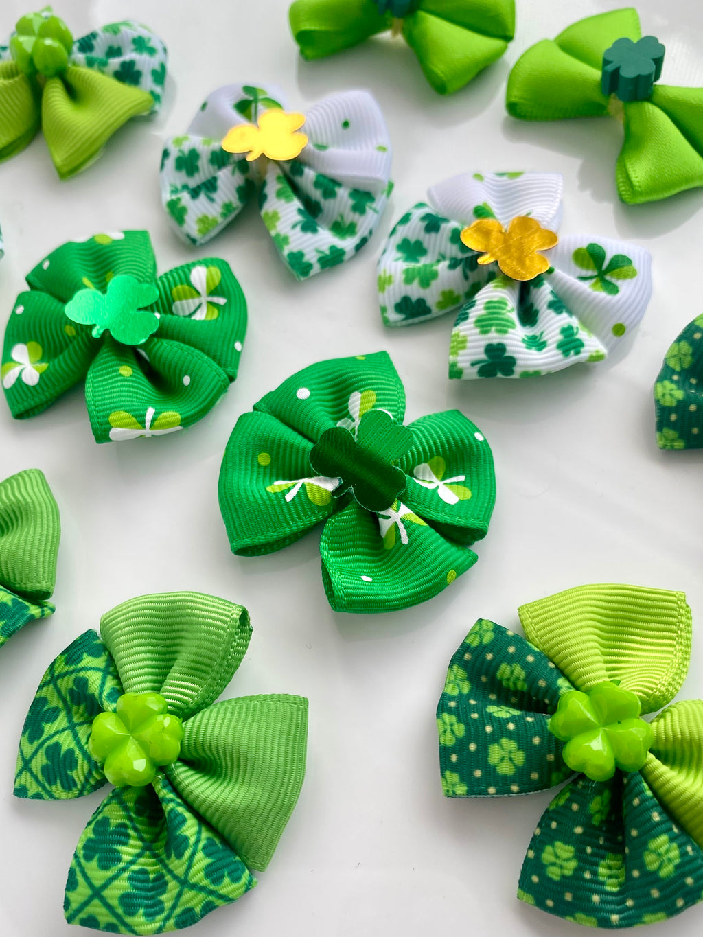 Shamrock Cuties Small Bow Bundle - 10 pack