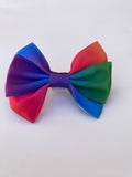 Rainbow Pop Bow Collar Attachment