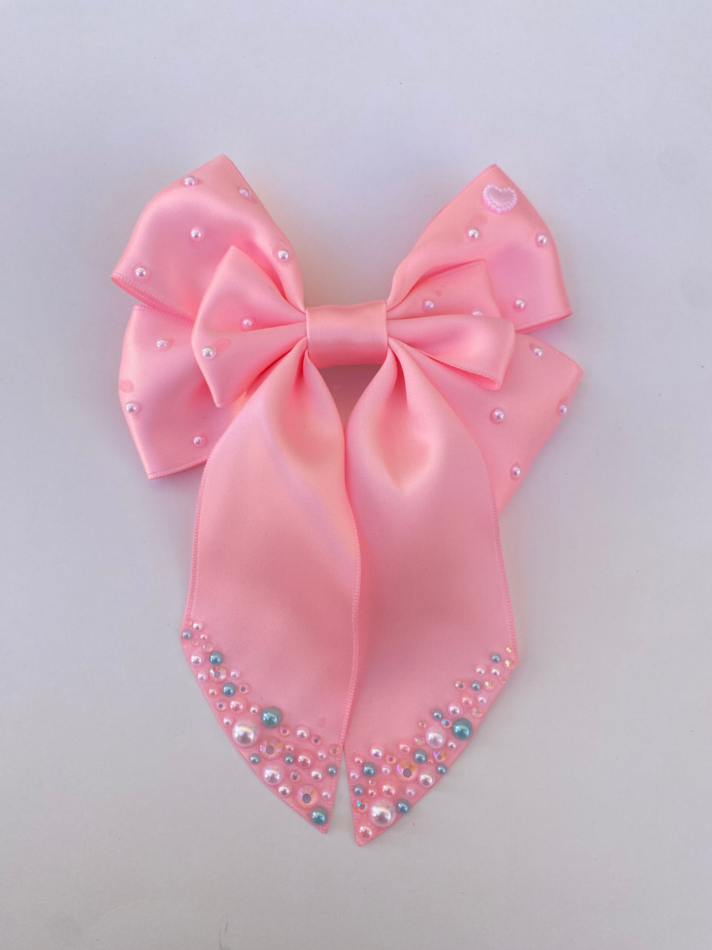 Pearl Kiss Hair Bow Clip