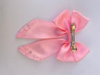Pearl Kiss Hair Bow Clip