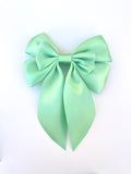 Sweet Mint Hair Bow Clip