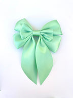 Sweet Mint Hair Bow Clip