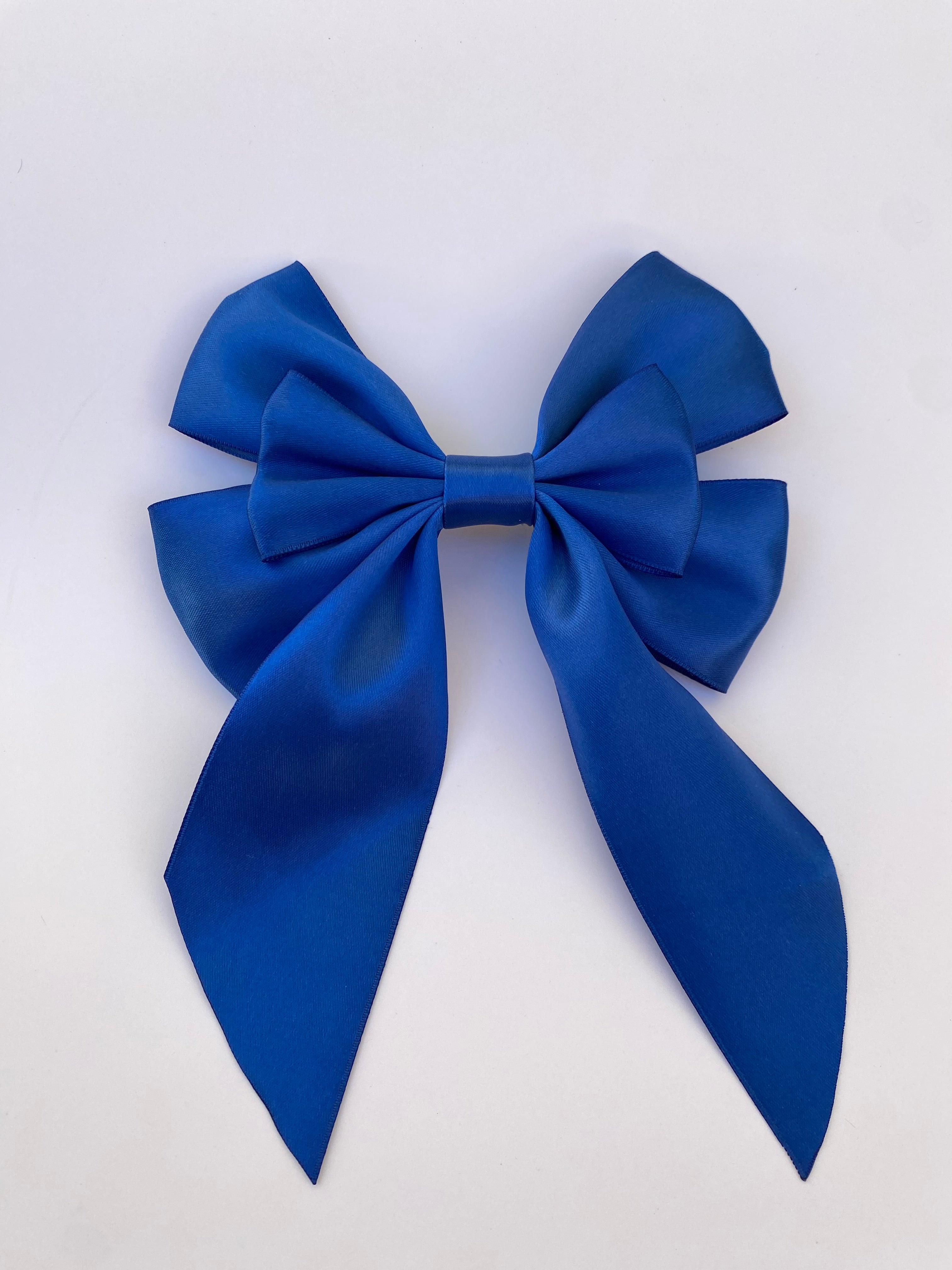 Midnight Navy Hair Bow Clip