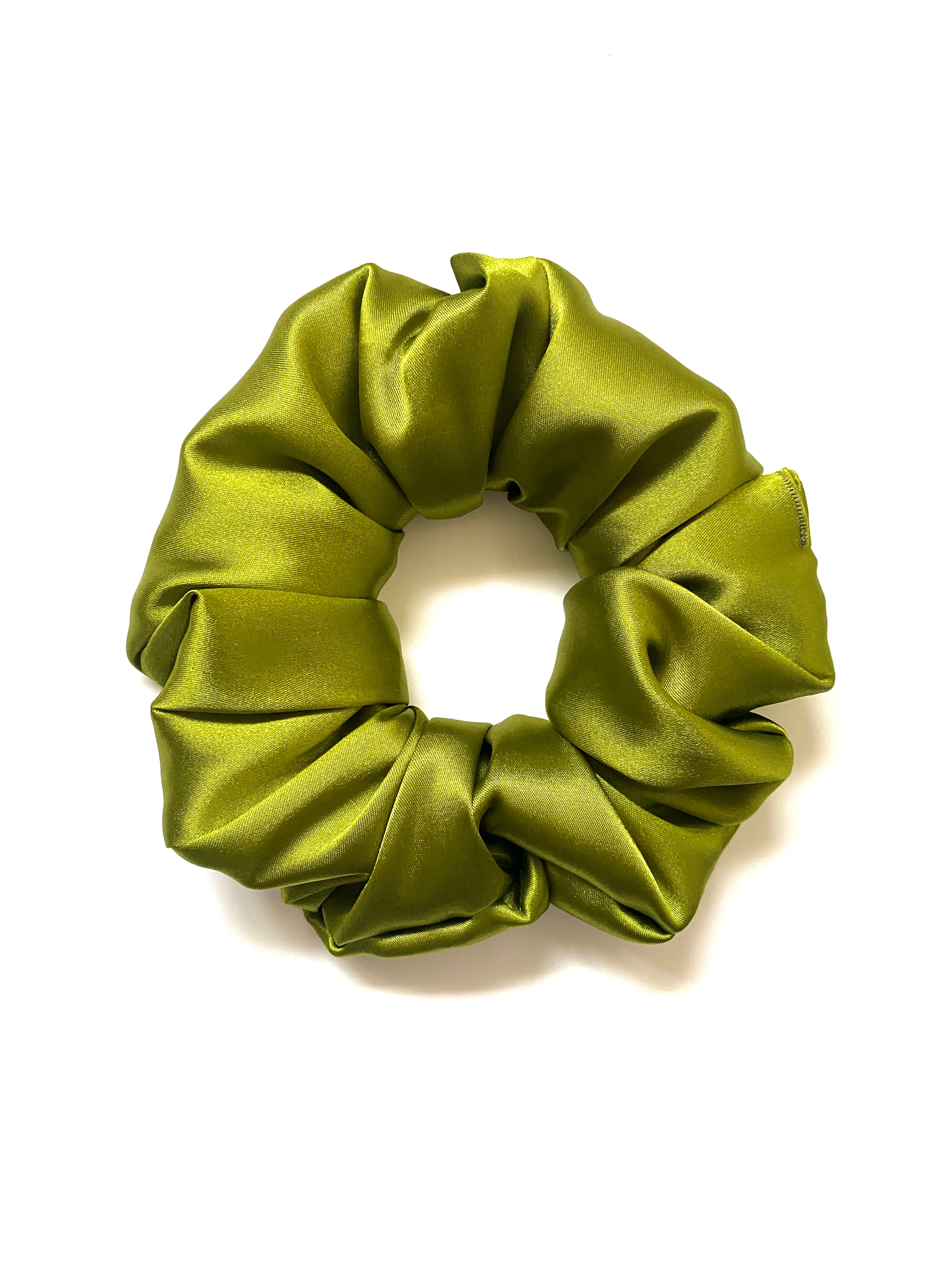 Olive-You Satin Scrunchie