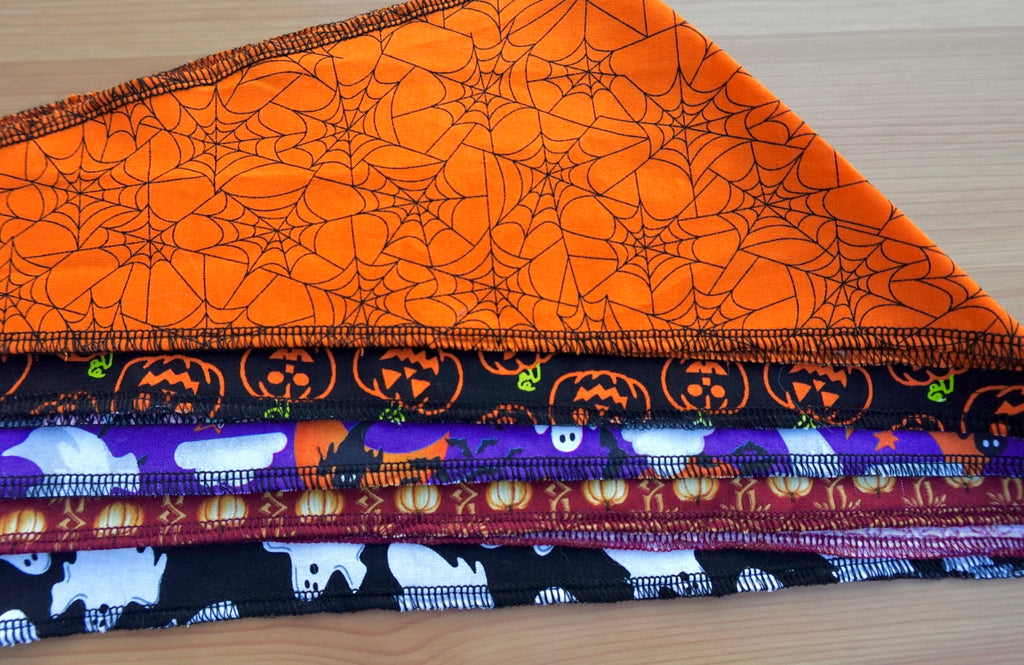 Spooky Tails Bandana Bundle – 40 Halloween Dog V- Bandanas (S/M/L)
