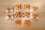 Sunflower Harvest 10-Piece Large Bow Set