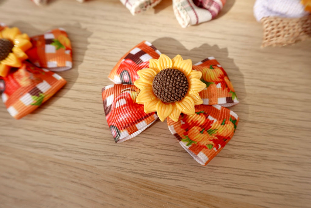 Sunflower Harvest 10-Piece Large Bow Set