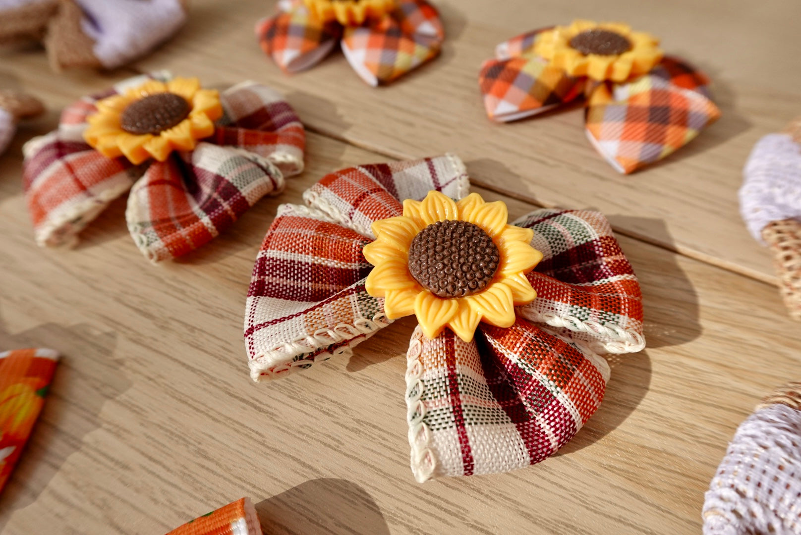 Sunflower Harvest 10-Piece Large Bow Set