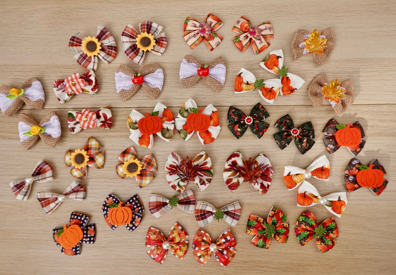 Autumn Splendor 36-Piece Large Bow Bundle