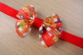 Red Truck Hauling Pumpkins Adjustable Bowtie