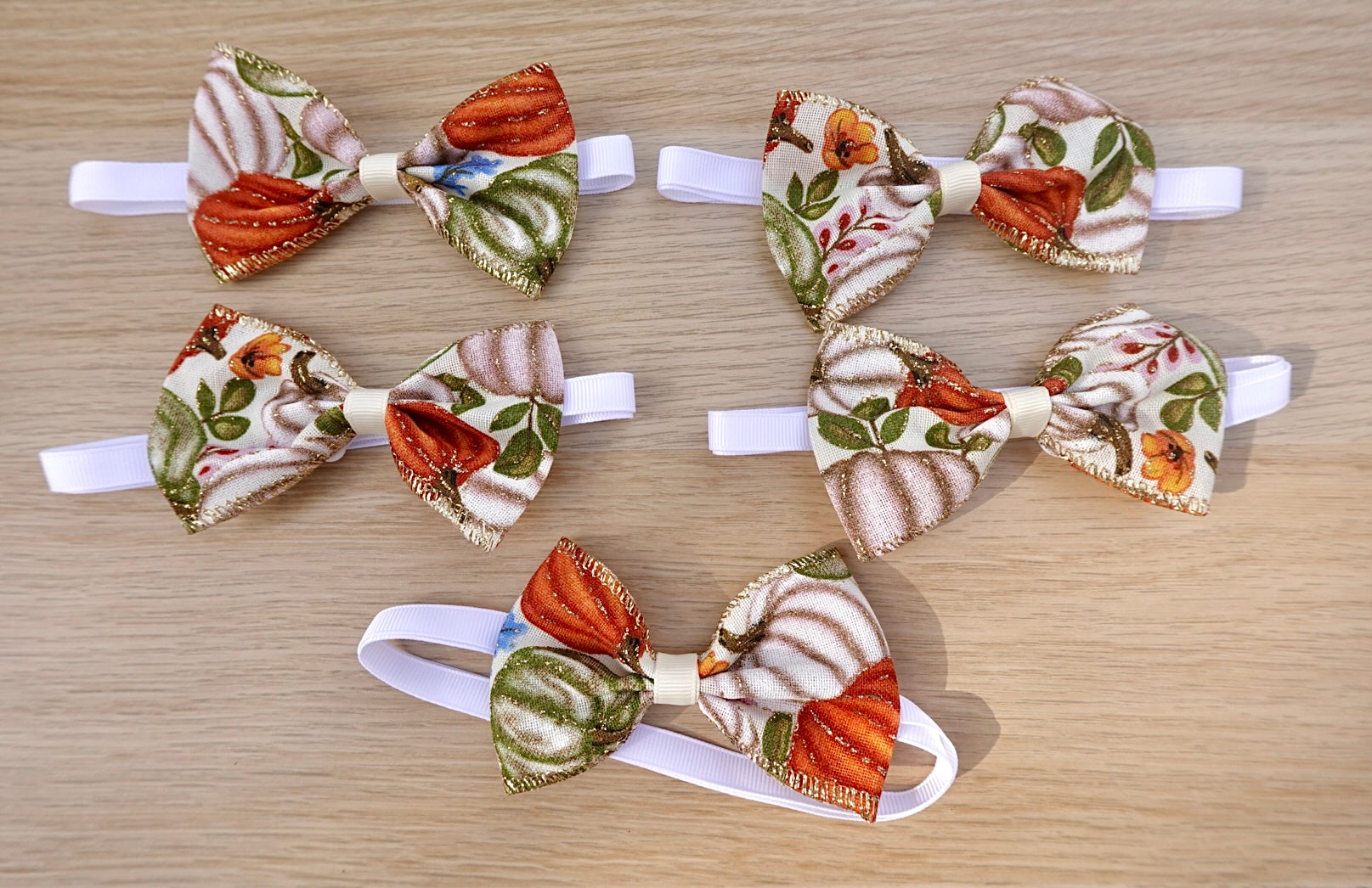 Pumpkin Patch Classics – Adjustable Bow Tie Set of 5