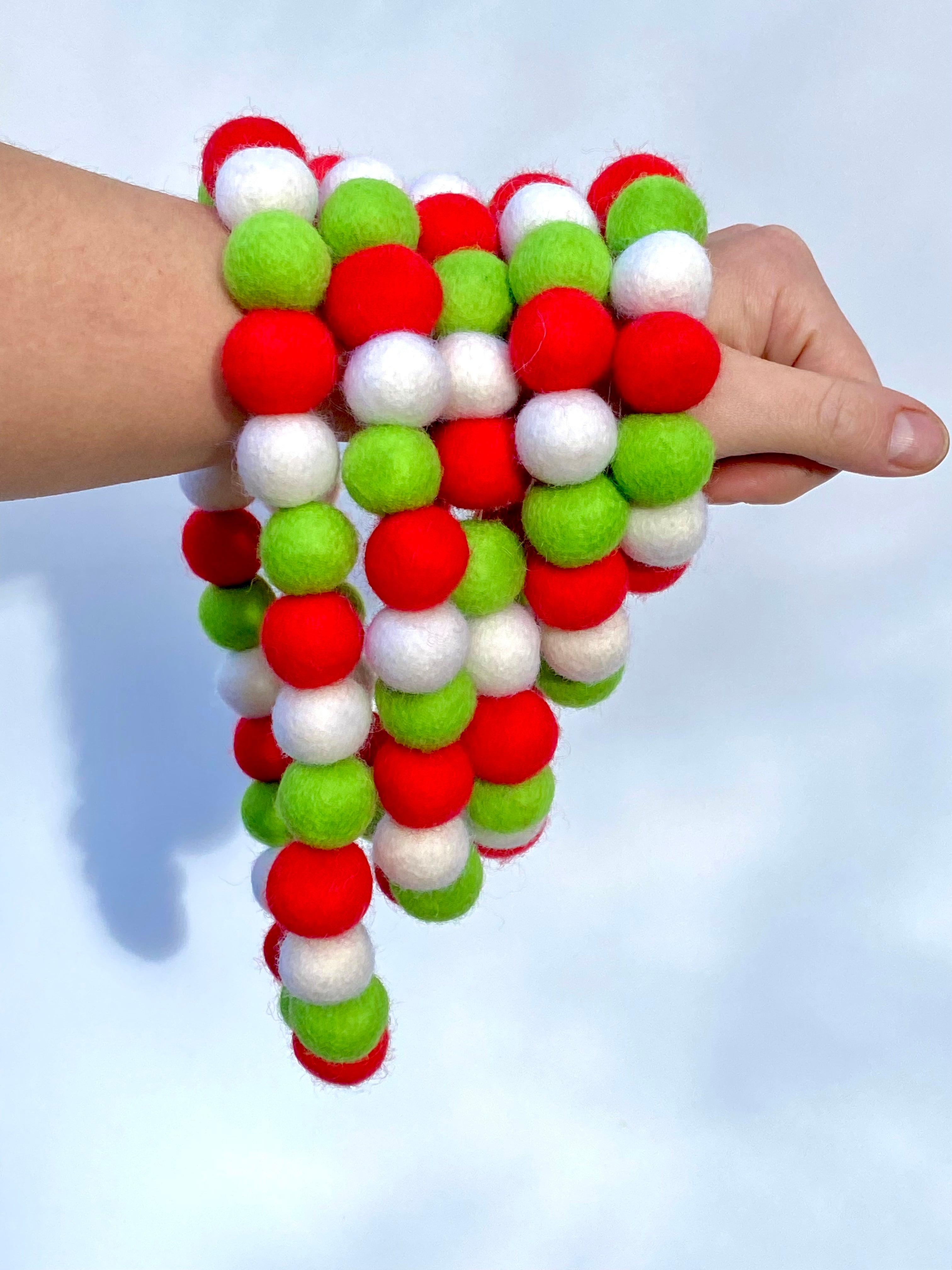 Christmas PomPom Collar