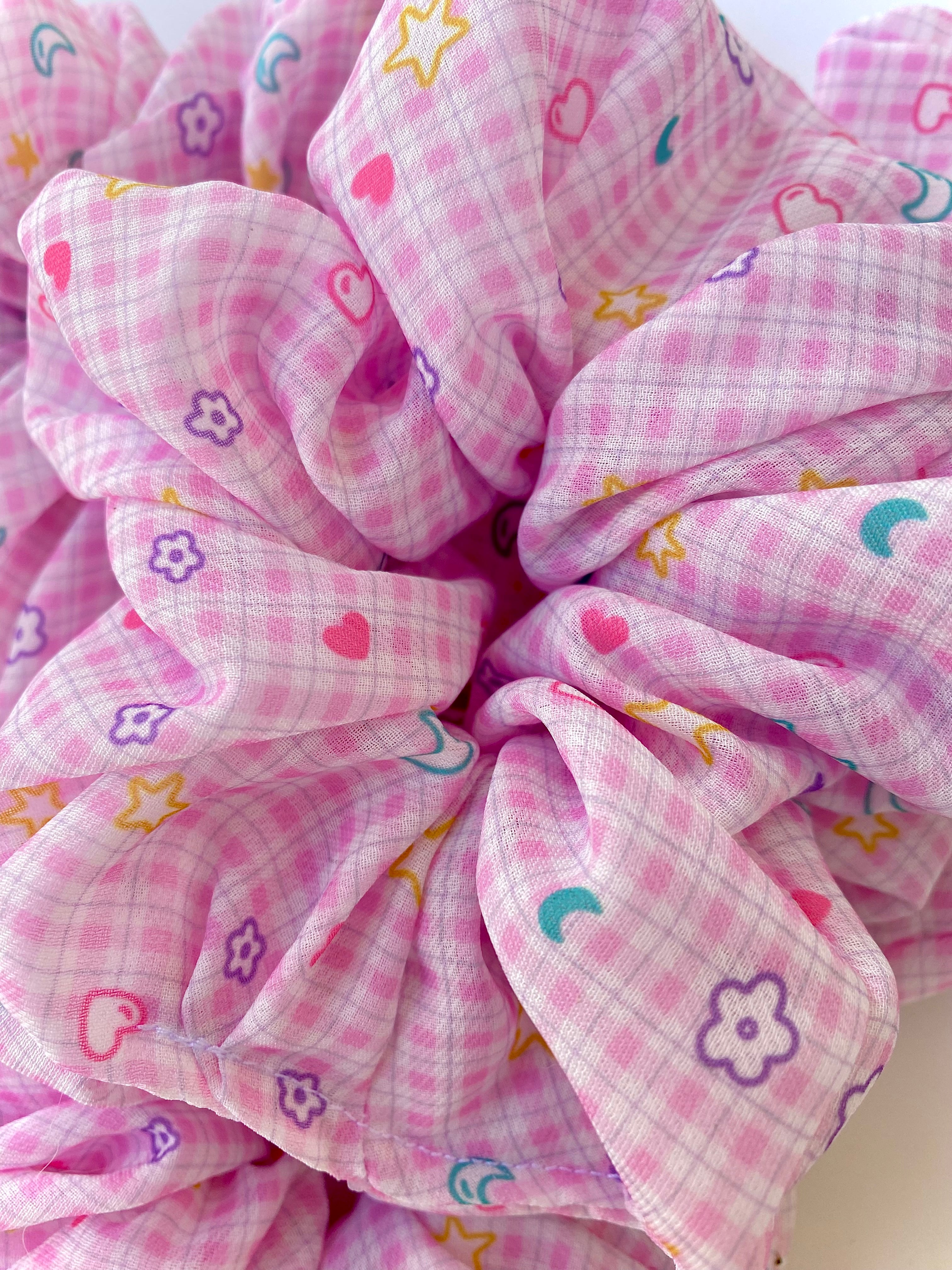 Pink Dreamy Picnic Scrunchie