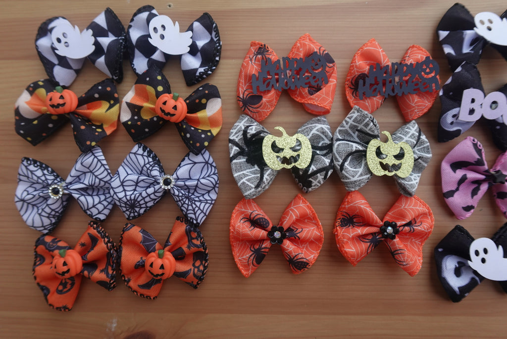 🦇 Fangtastic Fashion – 36 Large Halloween Bows