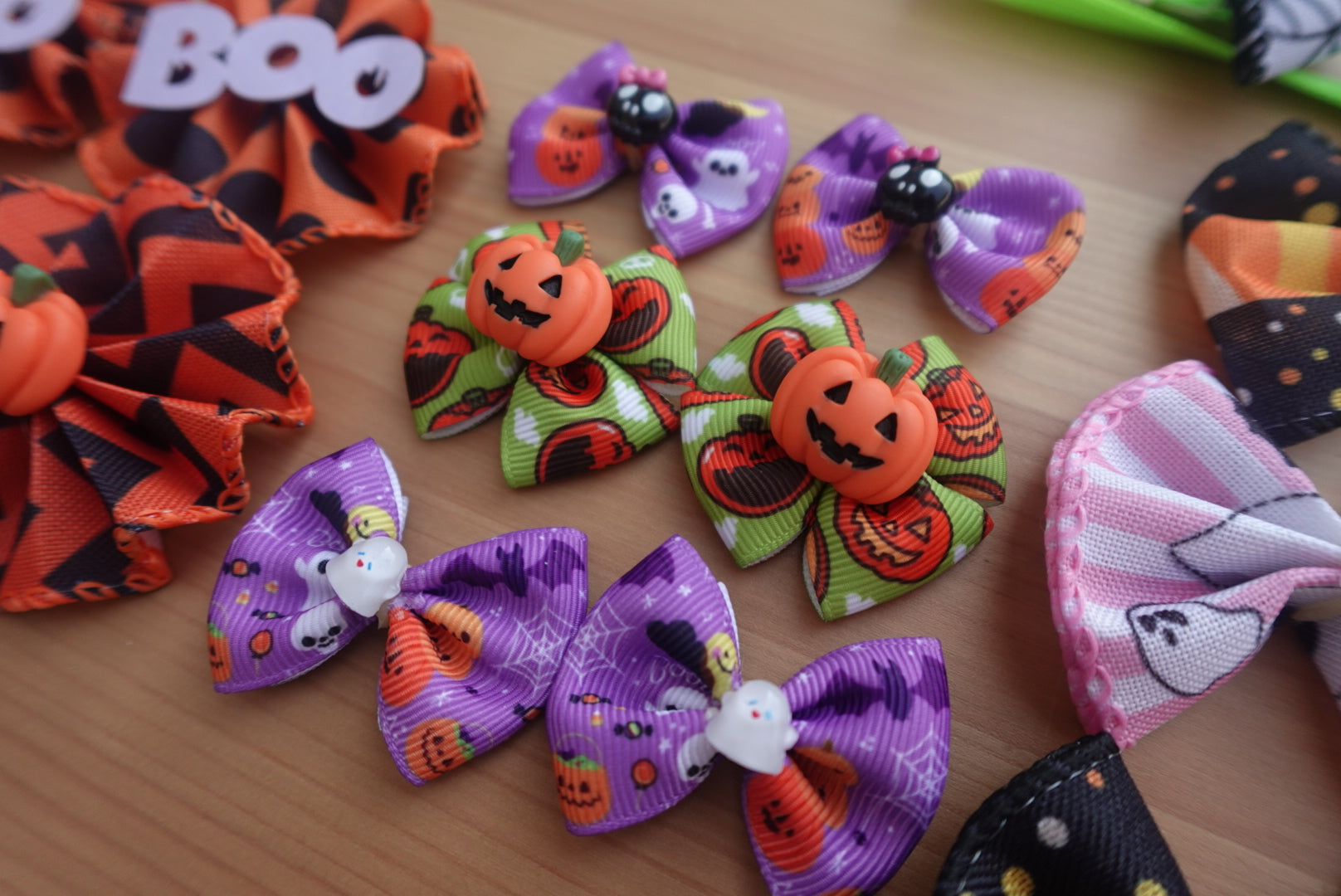 🎀 Wicked Variety Pack – 35 Halloween Dog Bows & Bowties