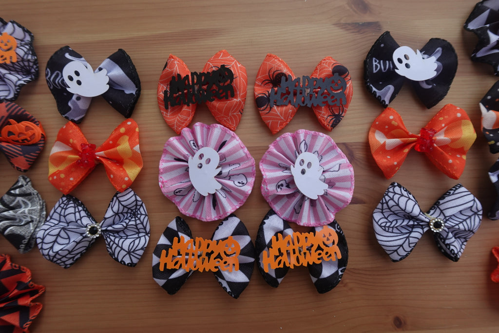 The Howl-O-Ween Bundle – 60 Mixed Bows & Bowties for Dogs