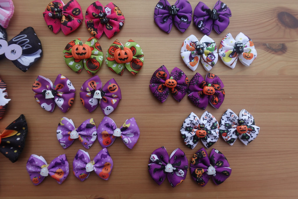 🎀 The Spooky Variety Chest – 60 Bows & Bowties for Dogs