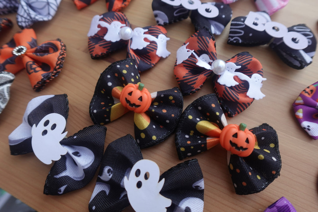 🎀 The Spooky Variety Chest – 60 Bows & Bowties for Dogs