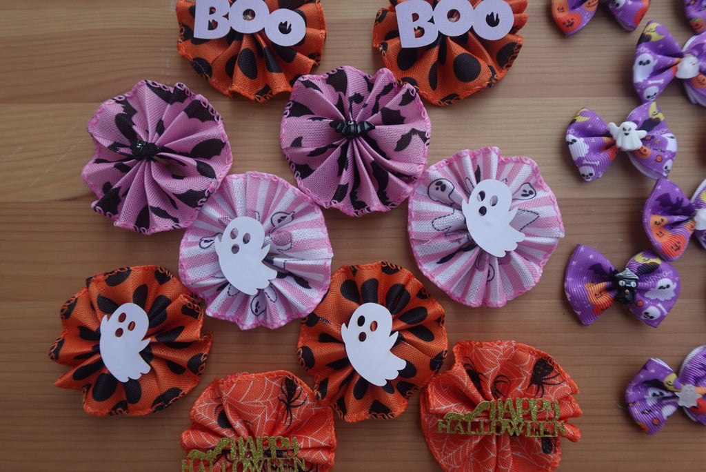 The Ultimate Spooky Style Bundle – 70 Halloween Bows & Bowties for Dogs