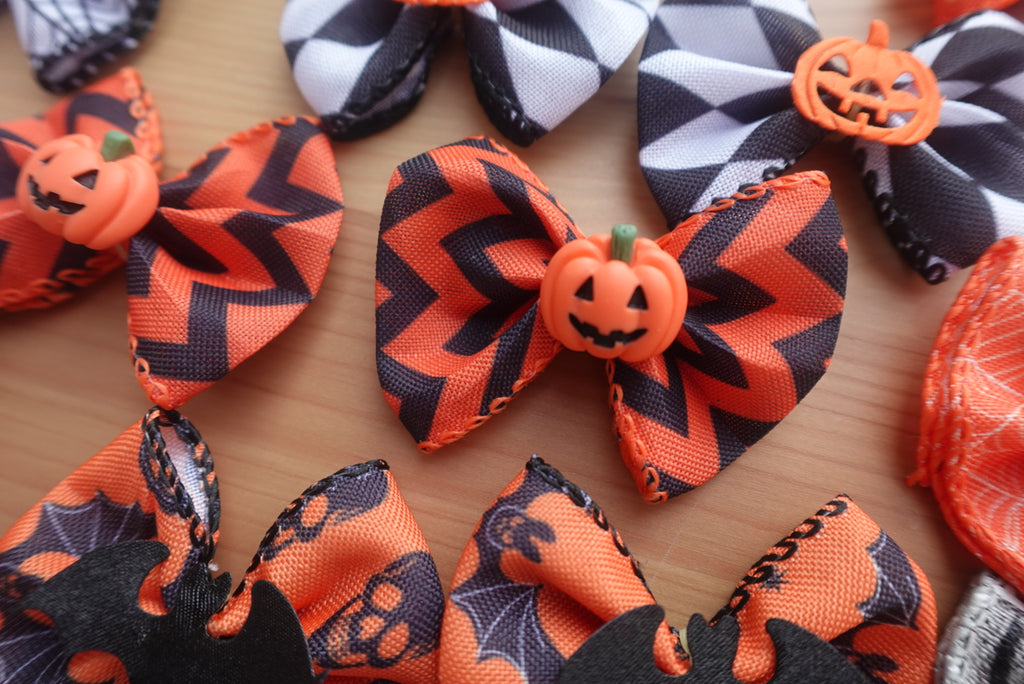 The Ultimate Spooky Style Bundle – 70 Halloween Bows & Bowties for Dogs