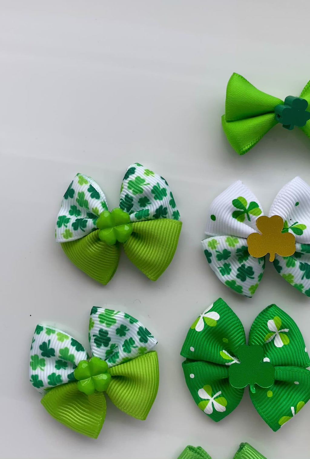 Shamrock Cuties Small Bow Bundle - 10 pack